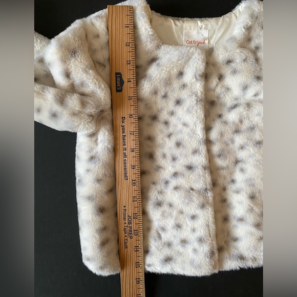 Cat & Jack Fleece Super Soft Jacket Leopard S( 6/6X) - Picture 5 of 11